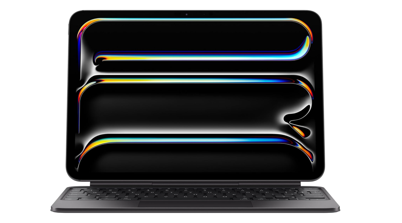 Apple iPad Magic Keyboard Case for iPad Pro 11-inch (M4), Great Typing Experience, Built-in Trackpad, Function Row, US English - Black 