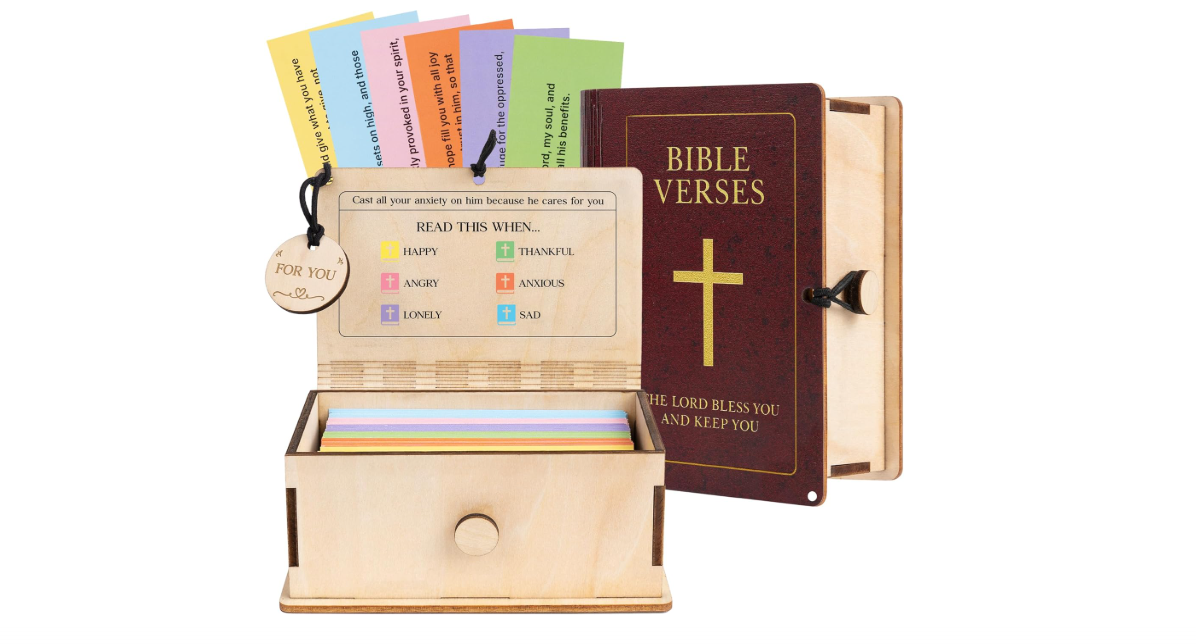 150 Pcs Christian Bible Verses Box, Easter Gifts for Catholic Men Women, Read This When Bible Verses Jar For Daily Encouragement, Catholic, Bible Gifts for...
