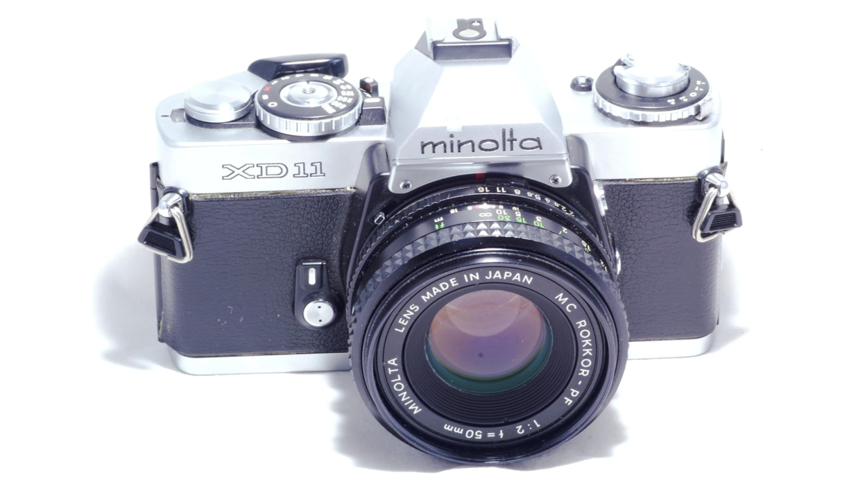 Minolta XD-11 35MM SLR Film Cameras With Manual Focus MD Mount Lens (Renewed)