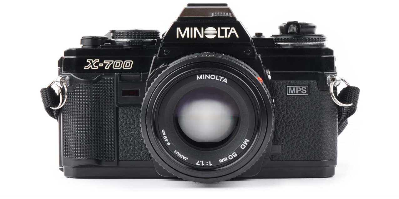 Minolta X-700 35MM SLR Film Camera with MD mount lens System. Included 50mm f/2 Manual Focus Lens (Renewed)