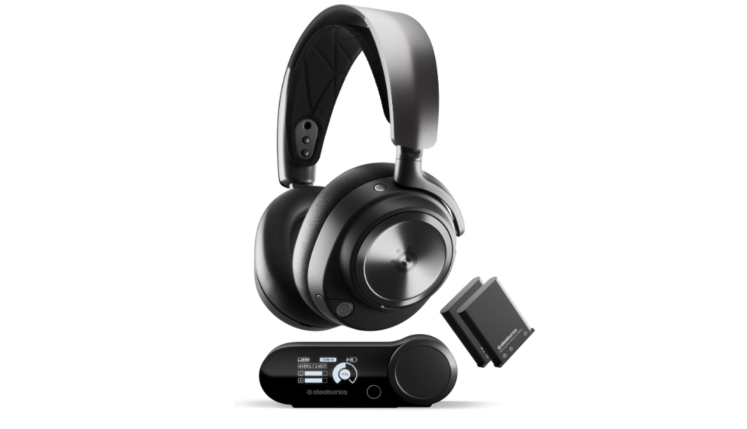 SteelSeries Arctis Nova Pro Wireless Multi-System Gaming Headset - Premium Hi-Fi Drivers - Active Noise Cancellation - Infinity Power System - ClearCast Gen...