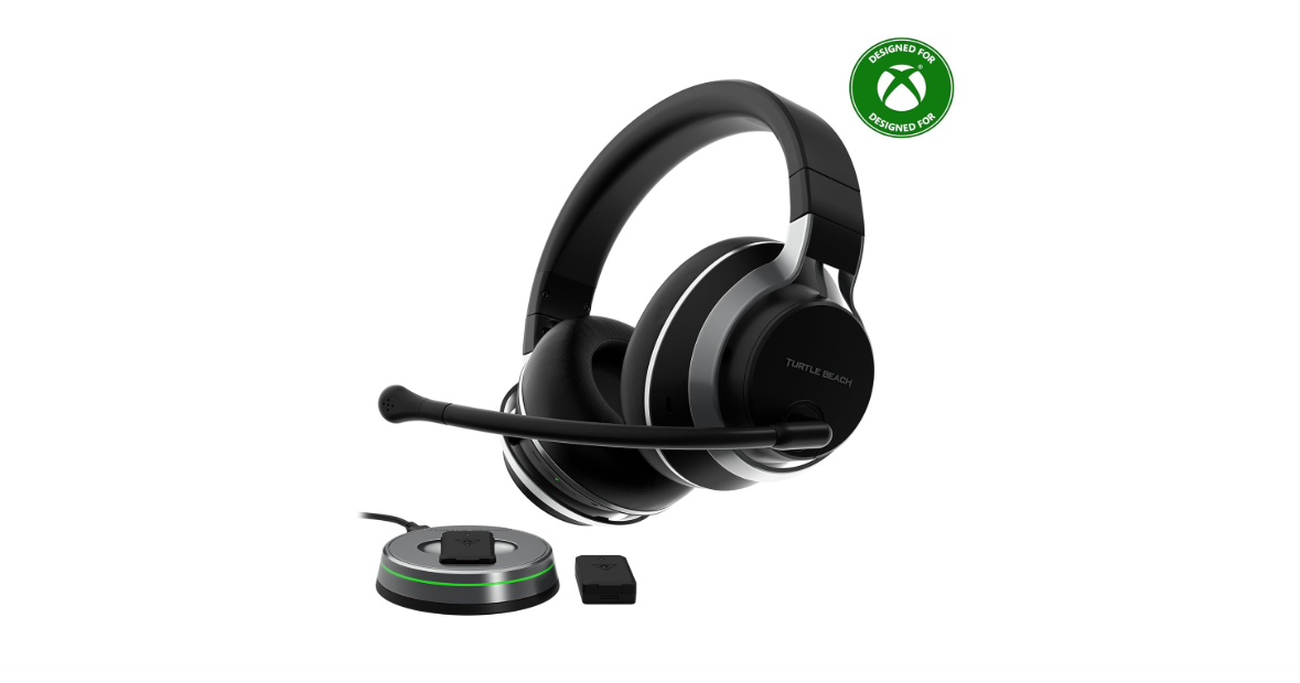 Turtle Beach Stealth Pro Multiplatform Wireless Noise-Cancelling Gaming Headset for Xbox Series X|S, Xbox One, PS5, PS4, PC, Mac, Mobile – Swappable...