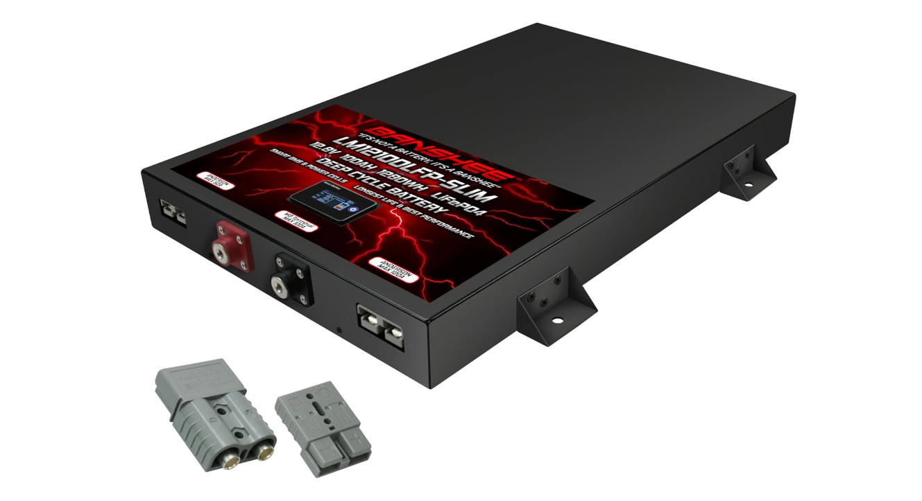 Banshee 12V 100AH Lithium High Performance Replacement Battery for Car Stereo Audio
