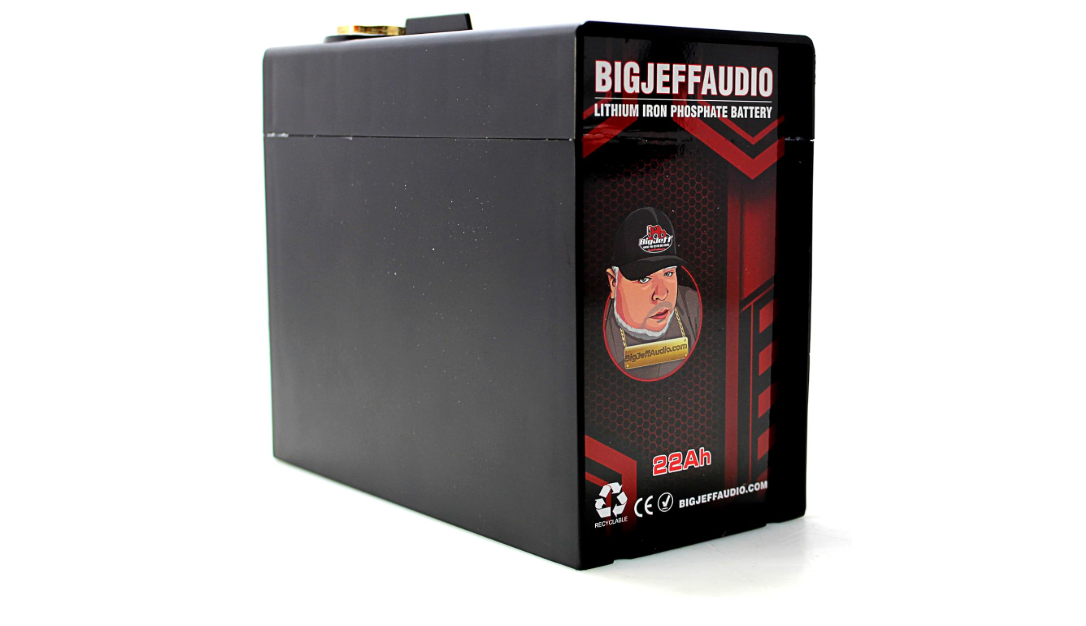 Big Jeff Audio Compact 22AH 12V Lithium LFP Battery 6000W BJ-LI-22AH