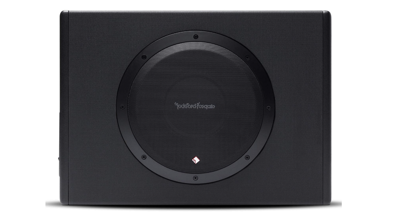 Rockford Fosgate Punch P300-10 Single 10" 300-Watt Amplified Subwoofer & Enclosure - Black