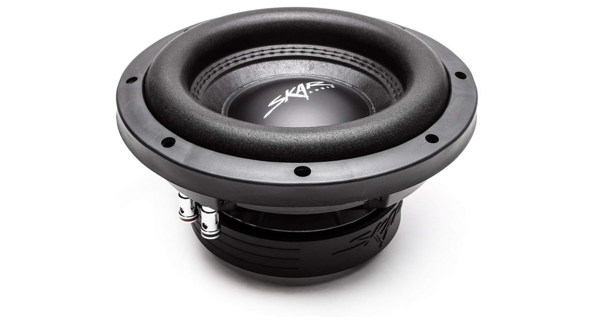Skar Audio VD-8 D2 8" 600W Max Power Dual 2 Ohm Shallow Mount Car Subwoofer