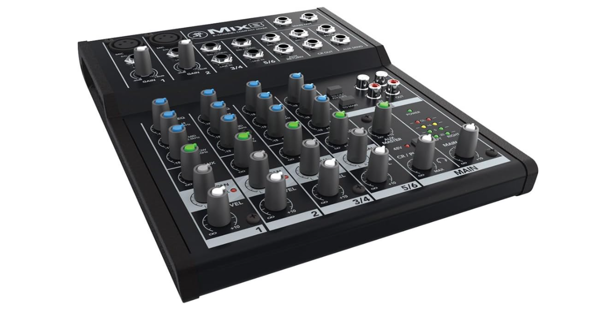 Mackie Mix Series Mix8 8-Channel Mixer, Black