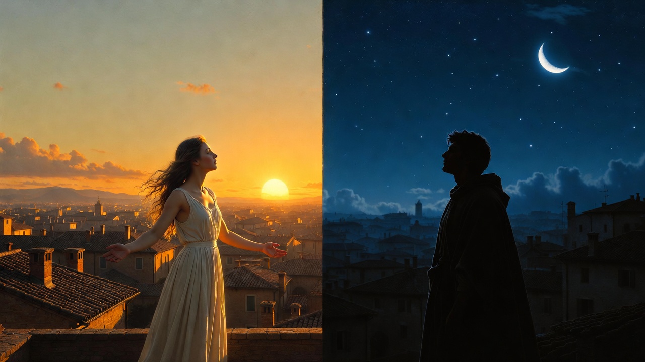 Light and dark symbolism in Romeo and Juliet – contrasting day and night, hope and tragedy