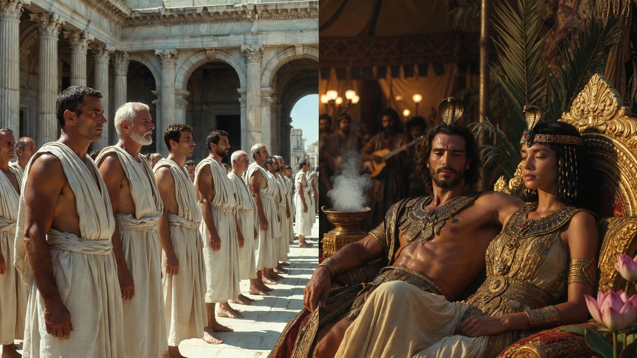 Roman discipline versus Egyptian luxury – cultural clash between Rome and the court of Antony and Cleopatra