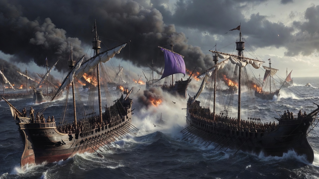 Battle of Actium 31 BC – decisive naval clash between Octavian’s forces and those of Antony and Cleopatra