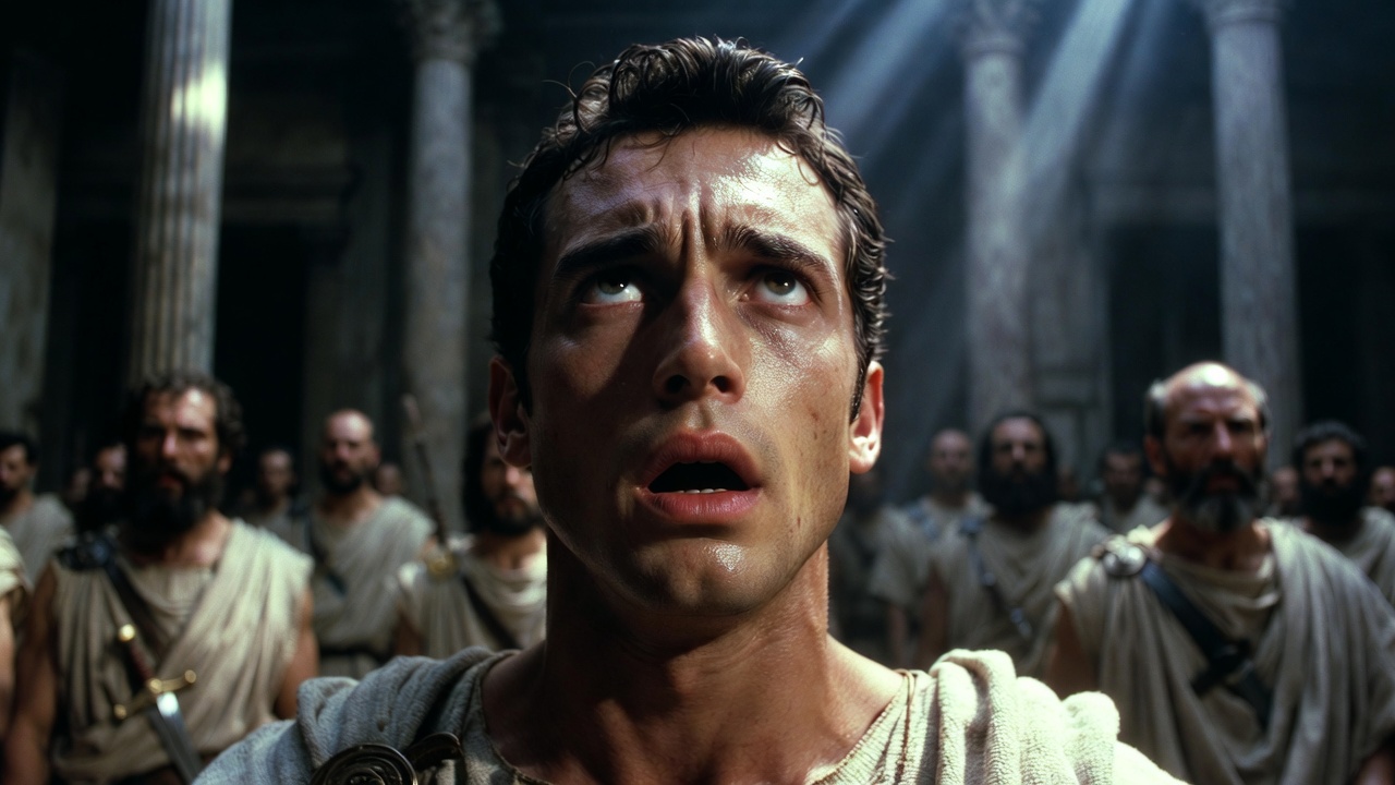 Betrayal of Julius Caesar in the Roman Senate – moment of tragic assassination