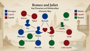 romeo and juliet character map