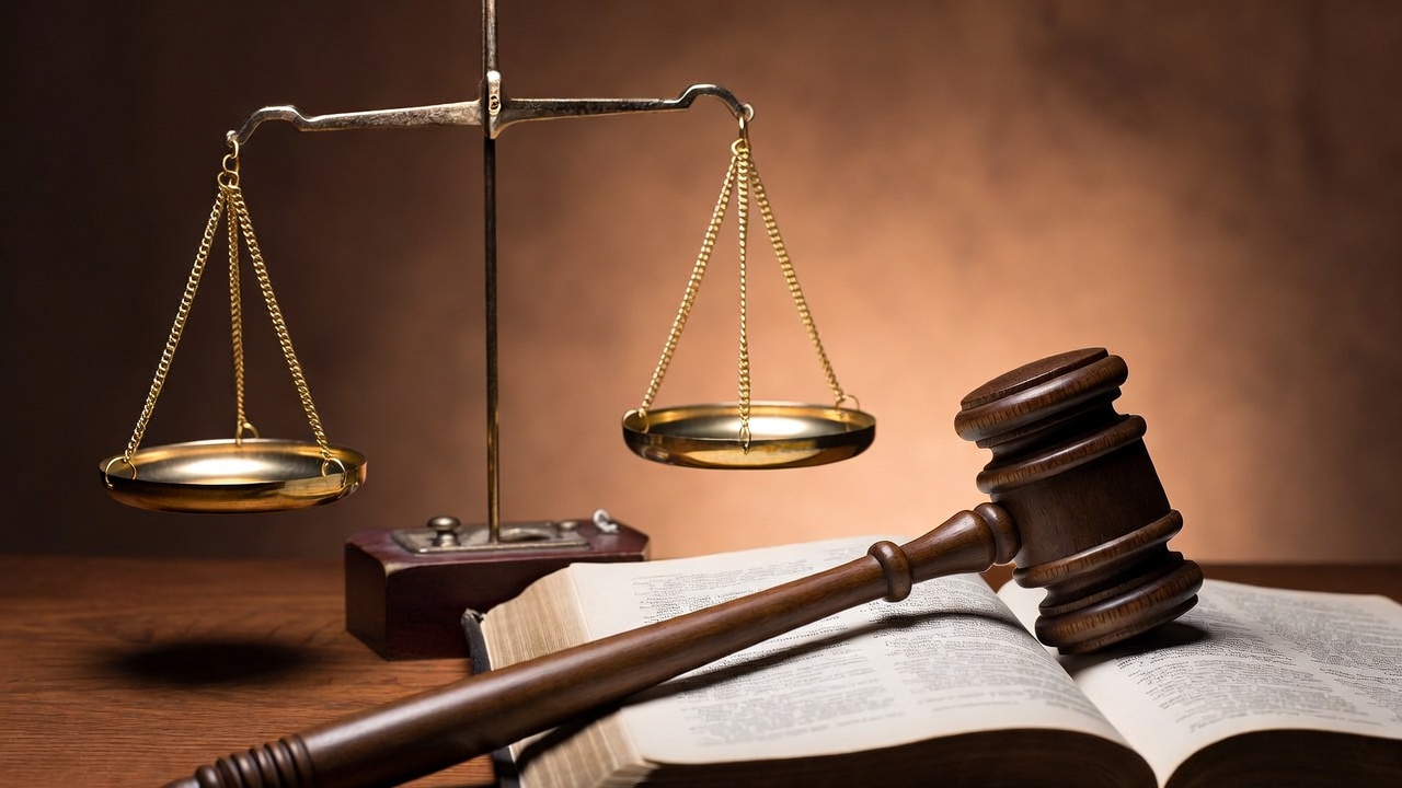 Scales of justice and gavel symbolizing legal penalties for age of consent violations in Illinois