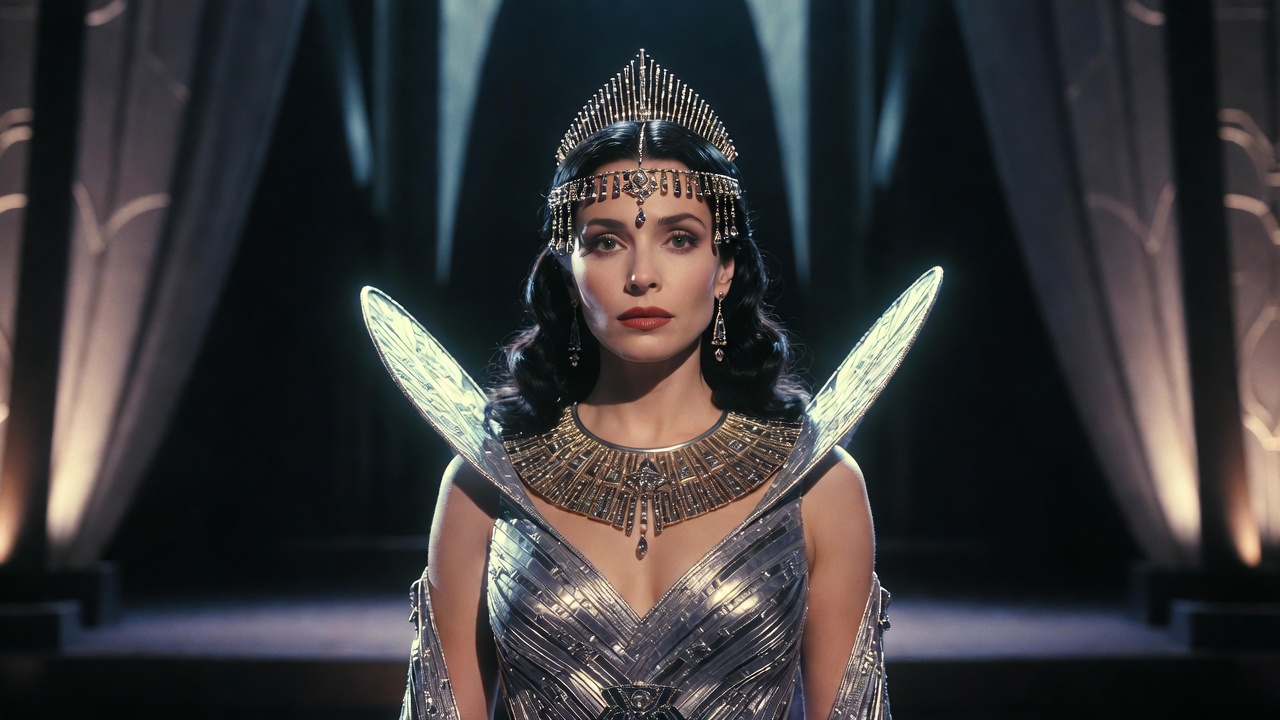 Julia Bullock portraying Cleopatra in John Adams Antony and Cleopatra opera glamorous powerful performance Metropolitan stage