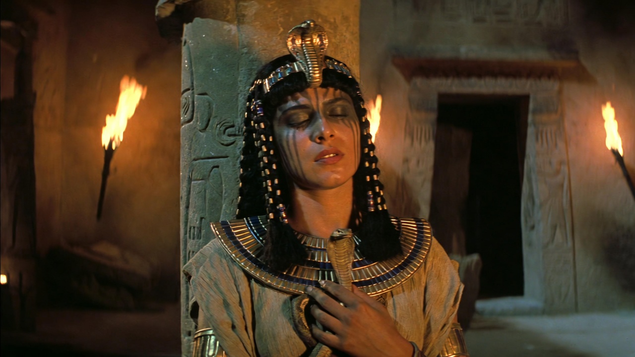 Cleopatra’s tragic and triumphant death scene with the asp in Antony and Cleopatra