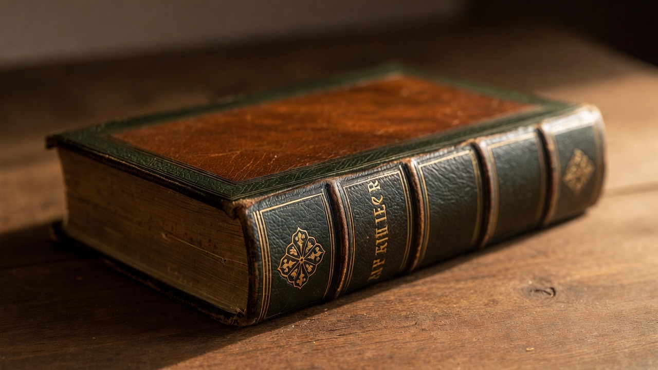 Antique Roycroft Press leather-bound edition of Shakespeare's works, highlighting East Aurora's literary heritage.