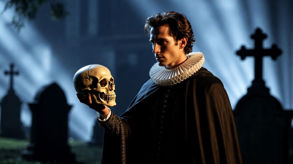 hamlet with skull