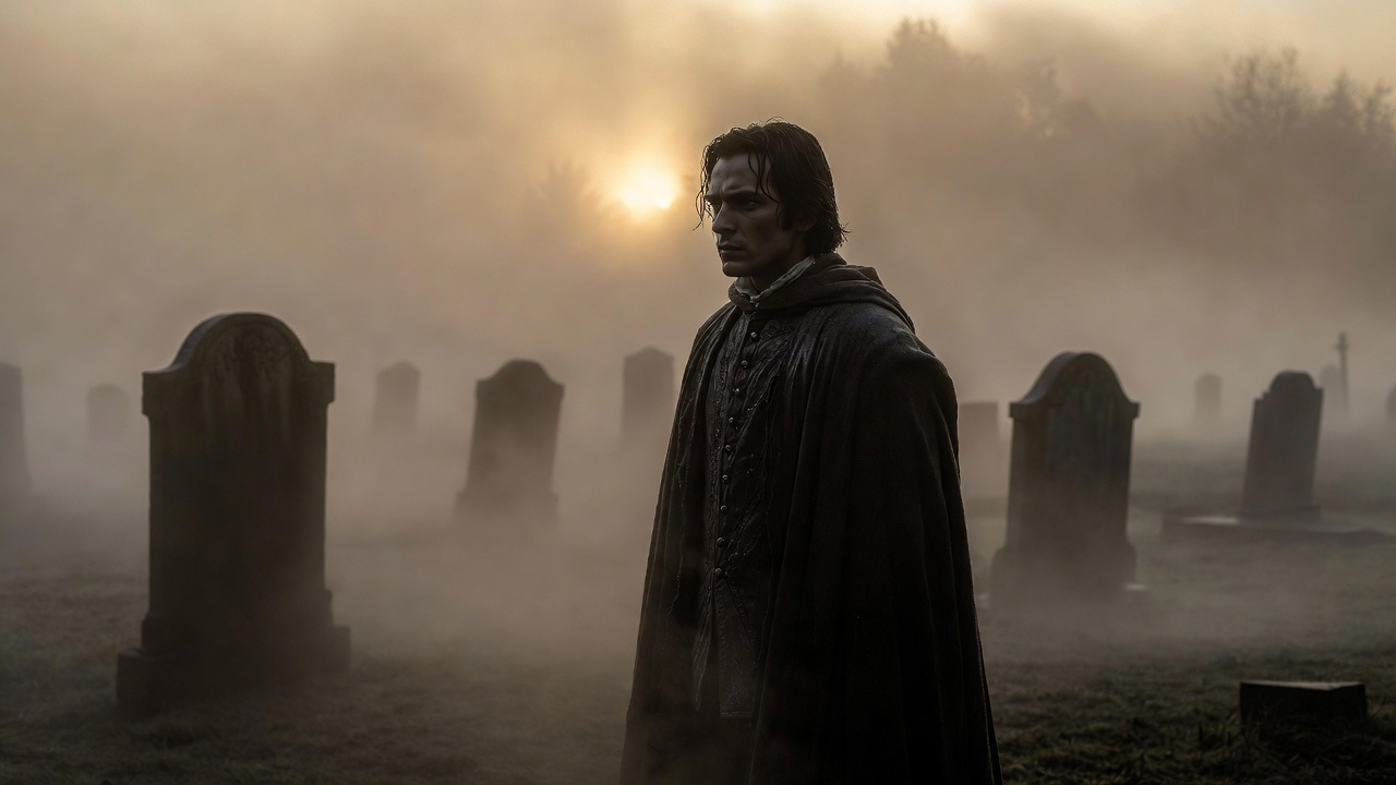 Hamlet reaching acceptance and resolve after contemplating Yorick's skull in the graveyard turning point scene