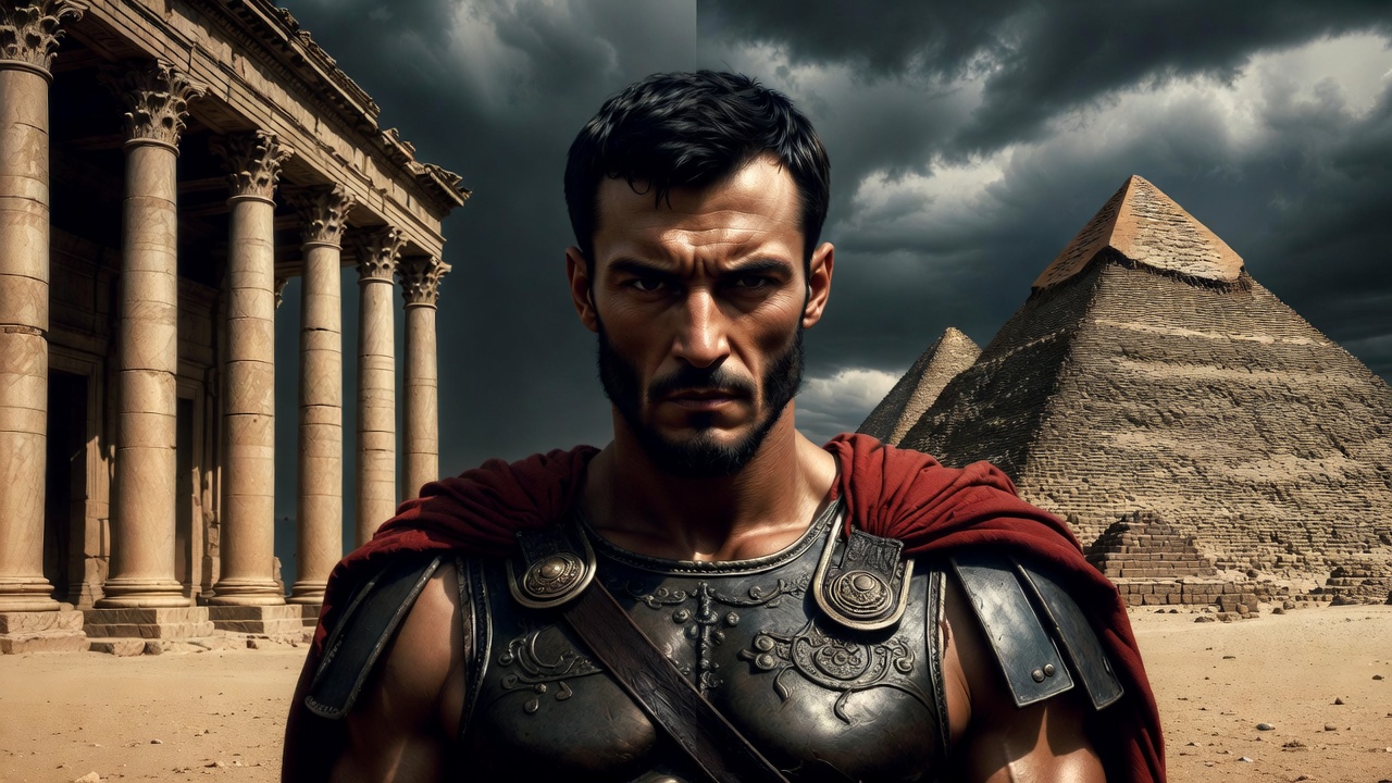 Mark Antony torn between Roman duty and love for Cleopatra, symbolic clash of Rome and Egypt in Shakespeare's Antony and Cleopatra.