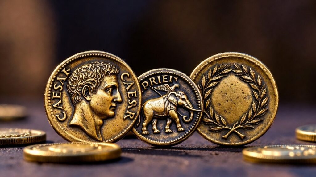 coins of julius caesar