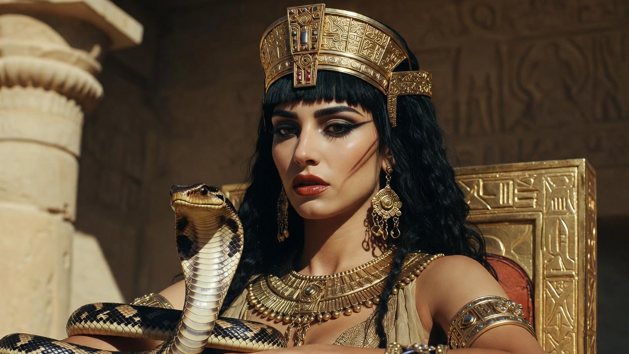 Cleopatra's tragic suicide with asp – final majestic scene in Antony and Cleopatra