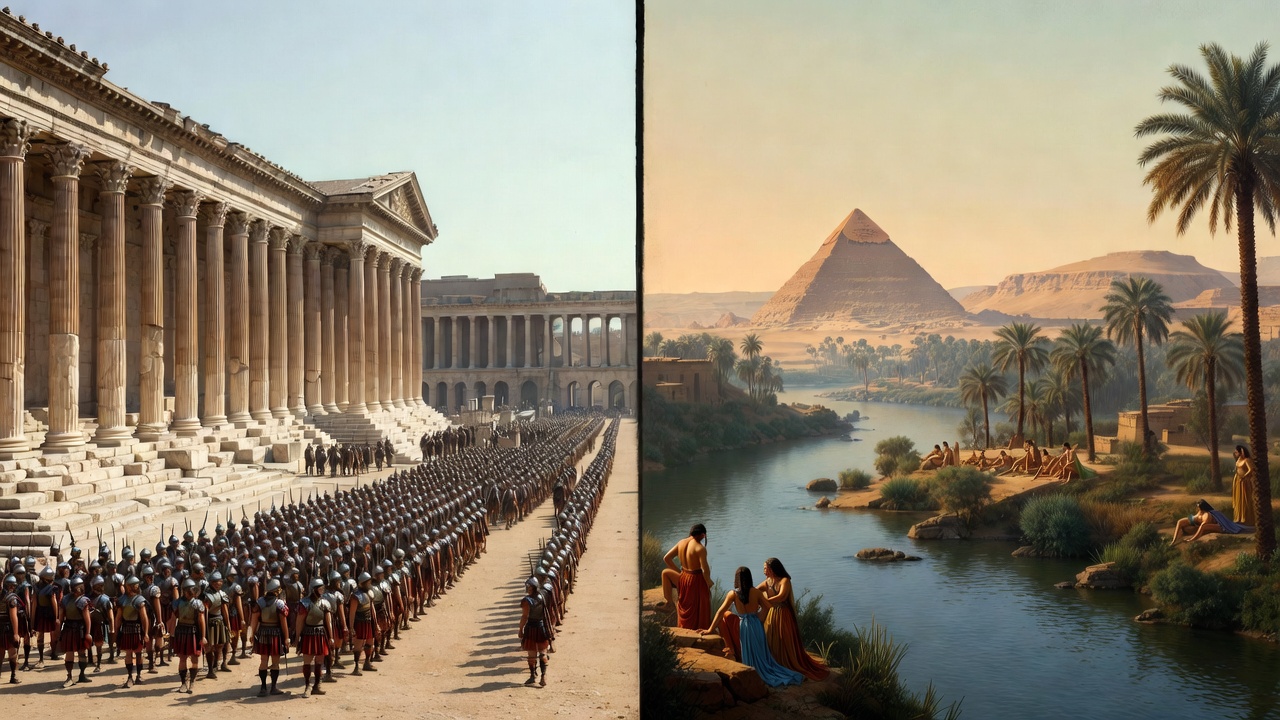 Rome vs Egypt contrast – central theme of order and passion in Shakespeare's Antony and Cleopatra