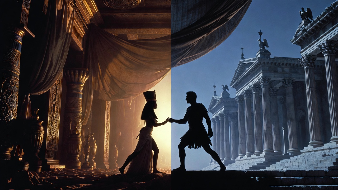 Symbolic contrast of passion vs duty – Egypt and Rome divide in Antony and Cleopatra Act 1 Scene 3 themes