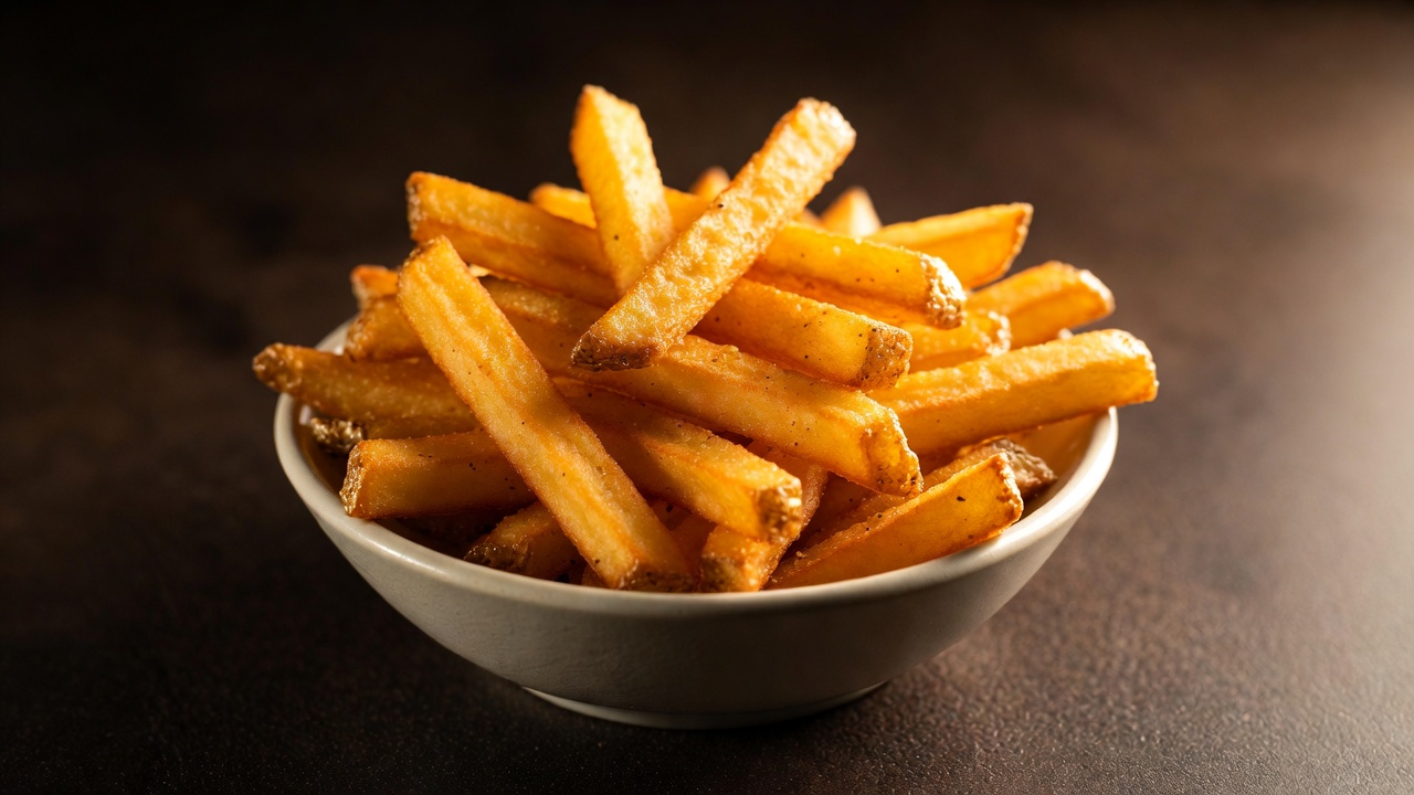 Crispy duck fat fries side dish from Hamlet & Ghost Saratoga Springs menu, golden and gourmet.