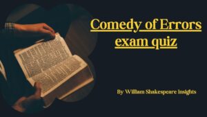 Comedy of Errors exam quiz