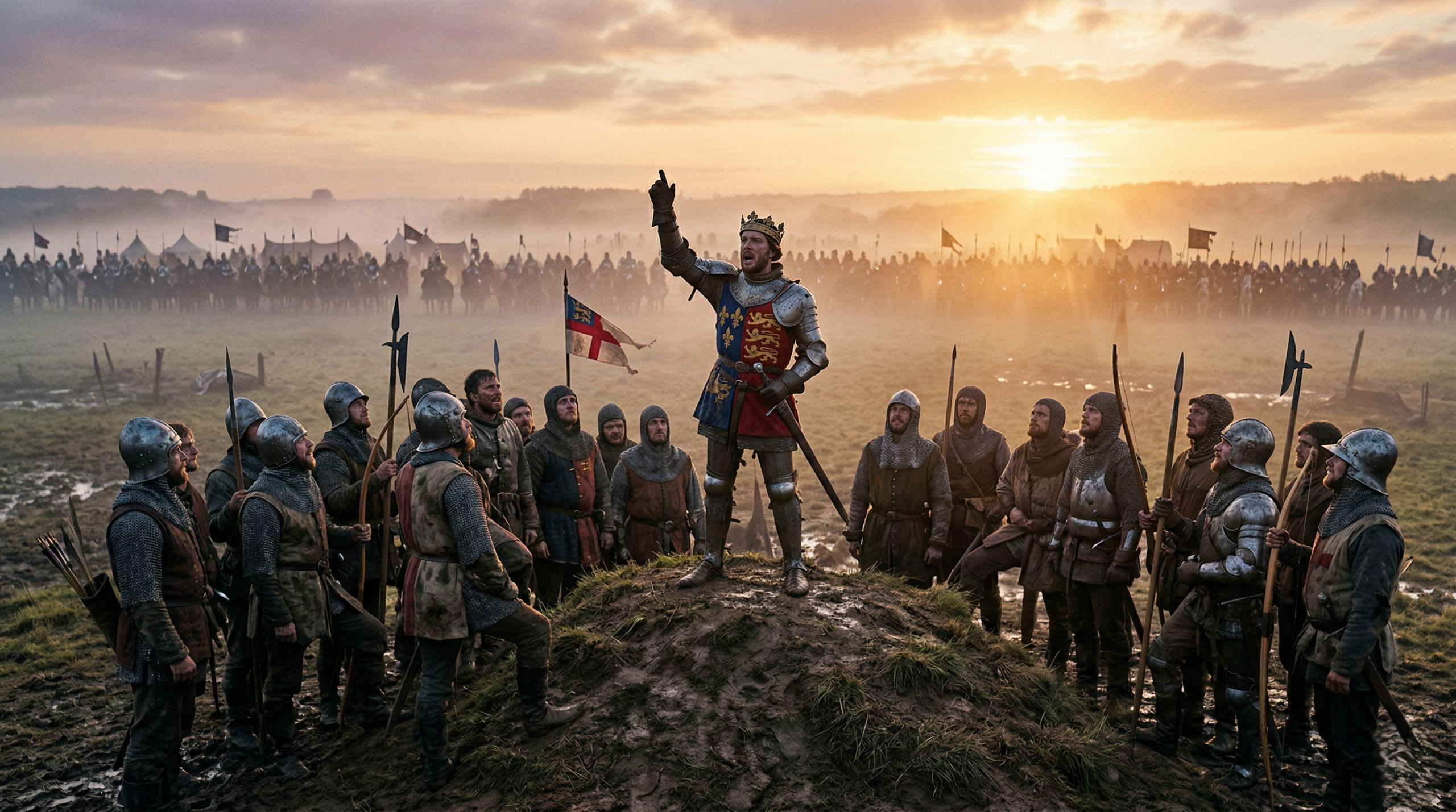 Actor performing Henry V monologues on stage with delivery techniques and tips