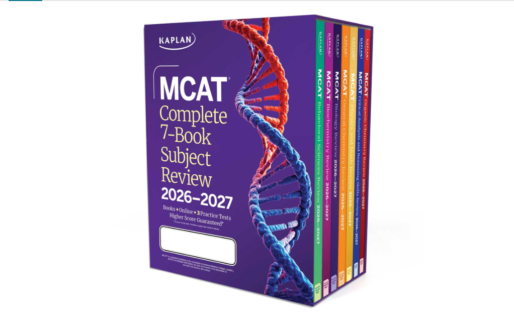 MCAT Complete 7-Book Subject Review 2026-2027, Set Includes Books, Online Prep, 3 Practice Tests (Kaplan Test Prep) 