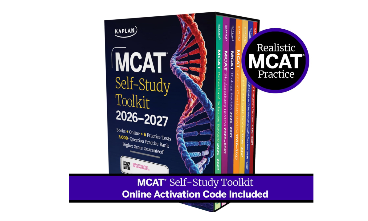 MCAT Self-Study Toolkit 2026-2027: Includes MCAT Complete 7 Book Set, 6 Full Length Online Practice Tests + Customizable 3,000 Question Practice Bank...
