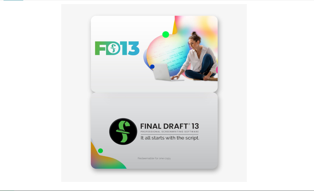 FINAL DRAFT 13 - Professional Screenwriting Software For Screenwriters With Industry Standard Formatting and Writing Project Planning Productivity Tools