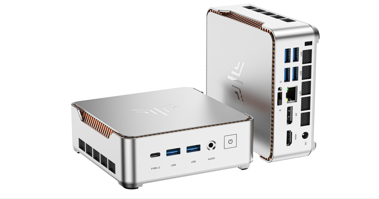 KAMRUI Pinova P2 Mini PC 16GB RAM 512GB SSD, AMD Ryzen 4300U(Beats 10110U/3500U/N150/N95,Up to 3.7 GHz)Mini Computers,Triple 4K...