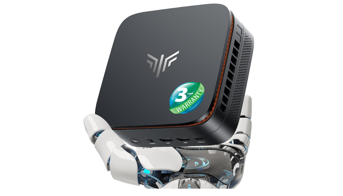 KAMRUI Pinova P1 Mini PC, AMD Ryzen 4300U Mini Computers (Beats N150/10110U, up to 3.7GHz), 16GB RAM 1TB M.2 SSD Micro Desktop PC Support Triple 4K Display|...