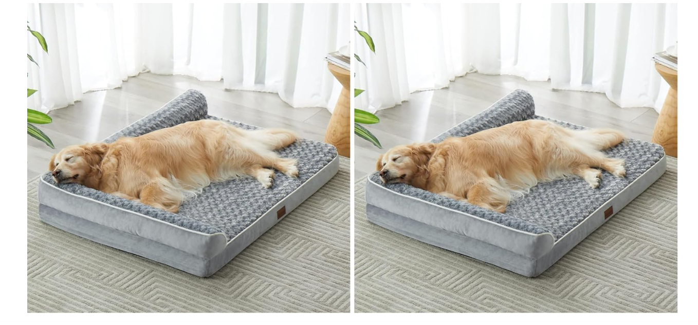 BFPETHOME Orthopedic Dog Beds for Large Dogs-Waterproof Sofa Dog Bed with Removable Washable Cover, Big Pet Bed with Waterproof Lining and Nonskid Bottom...