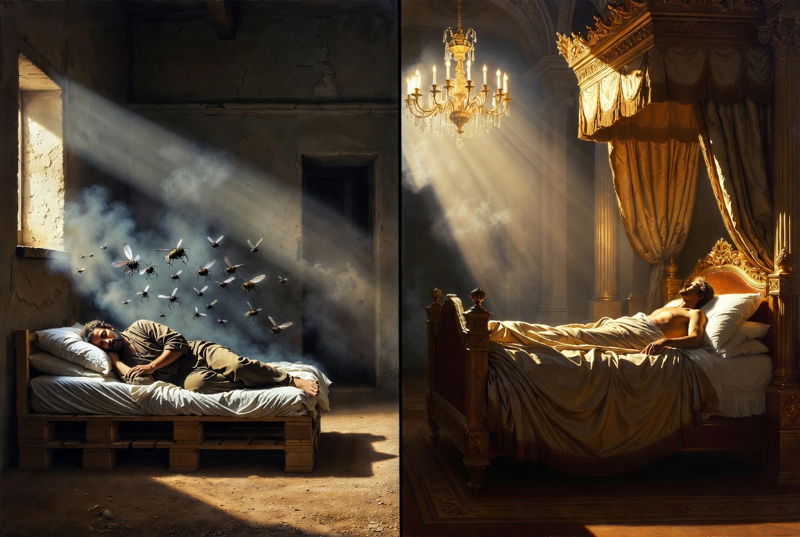 Shakespeare nurse poem social contrast smoky crib vs royal chamber