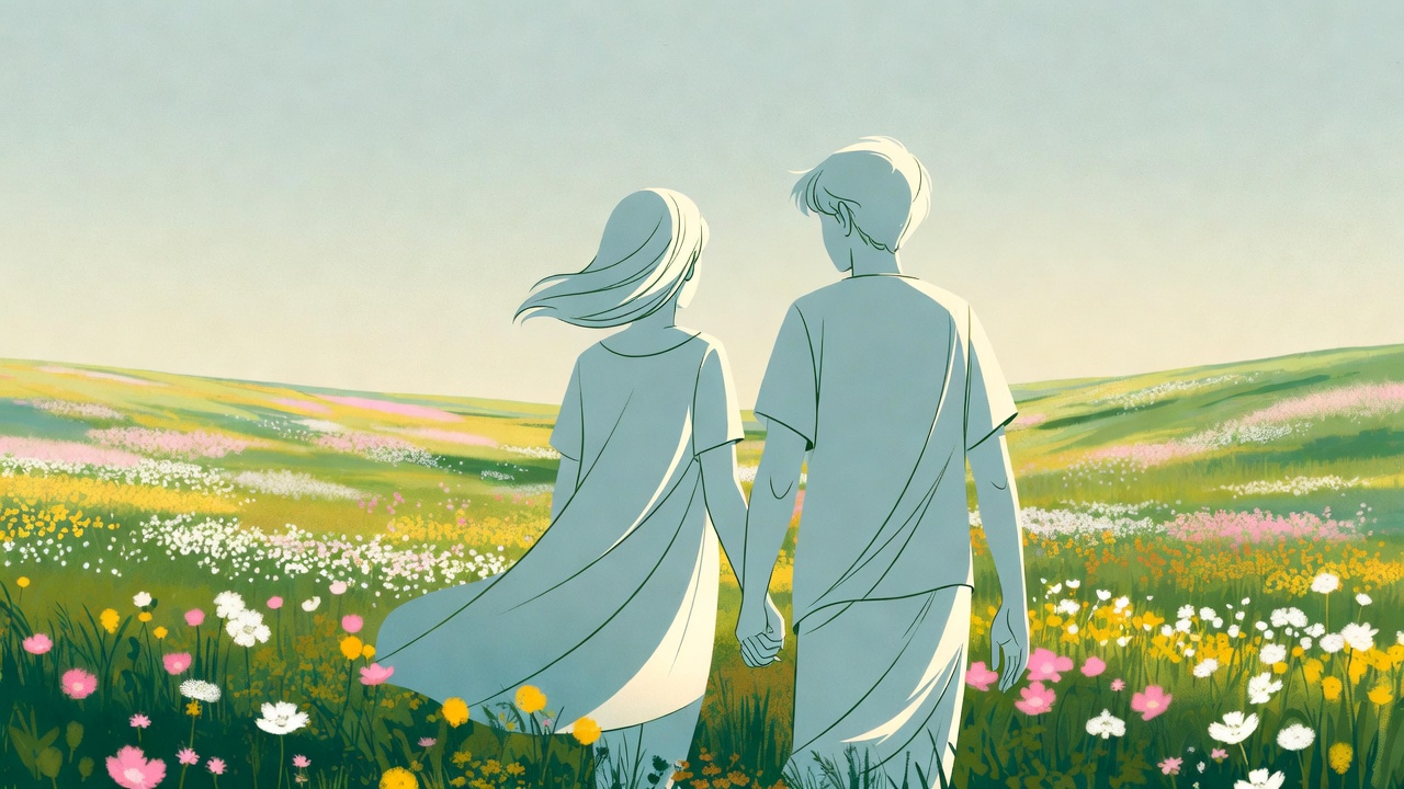 Innocent teenage couple holding hands in nature representing close-in-age consensual relationships in Missouri