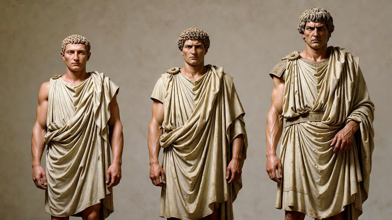 Height comparison of Julius Caesar versus average ancient Roman men and taller Gauls based on archaeological evidence