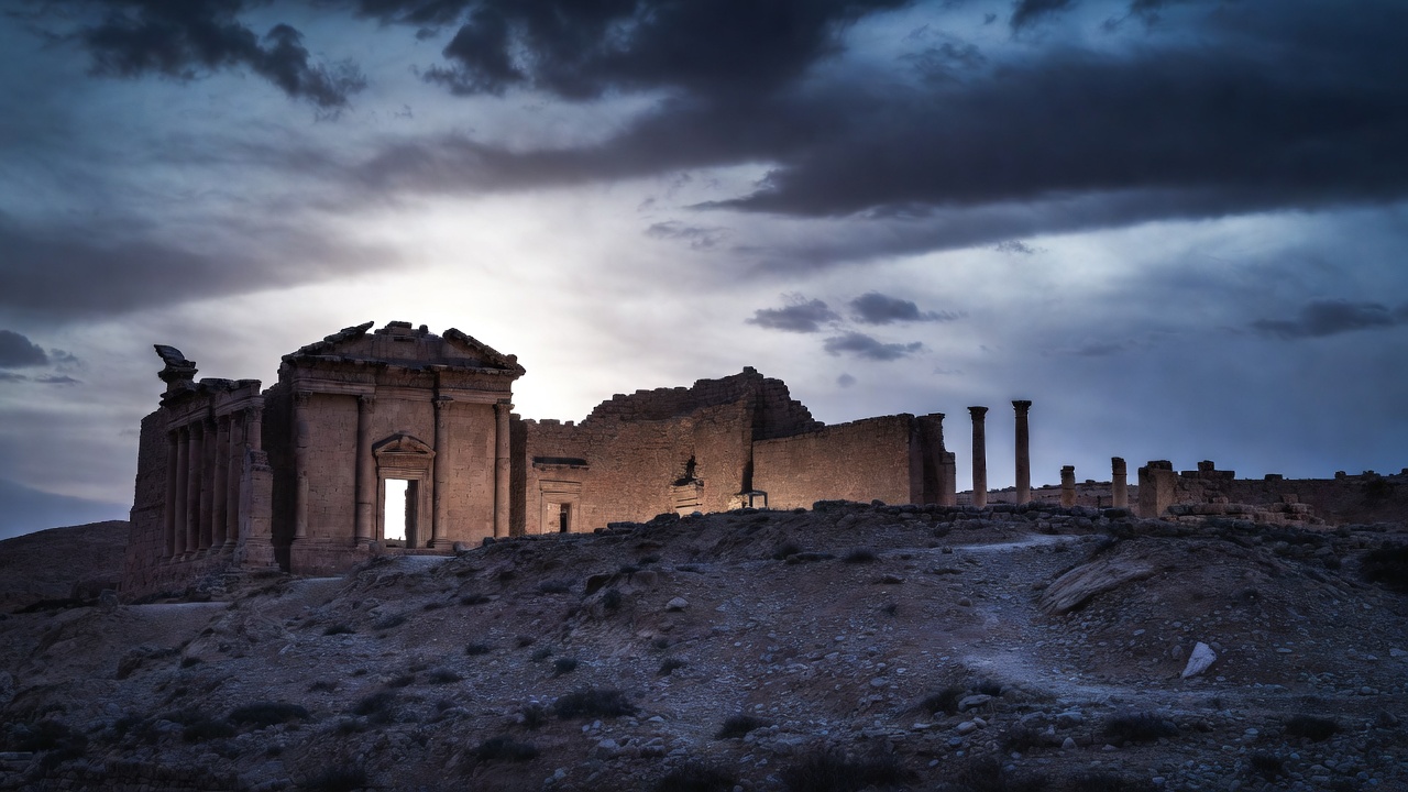 Ancient ruins and temple entrance at Taposiris Magna, the leading site in the search for the tomb of Antony and Cleopatra
