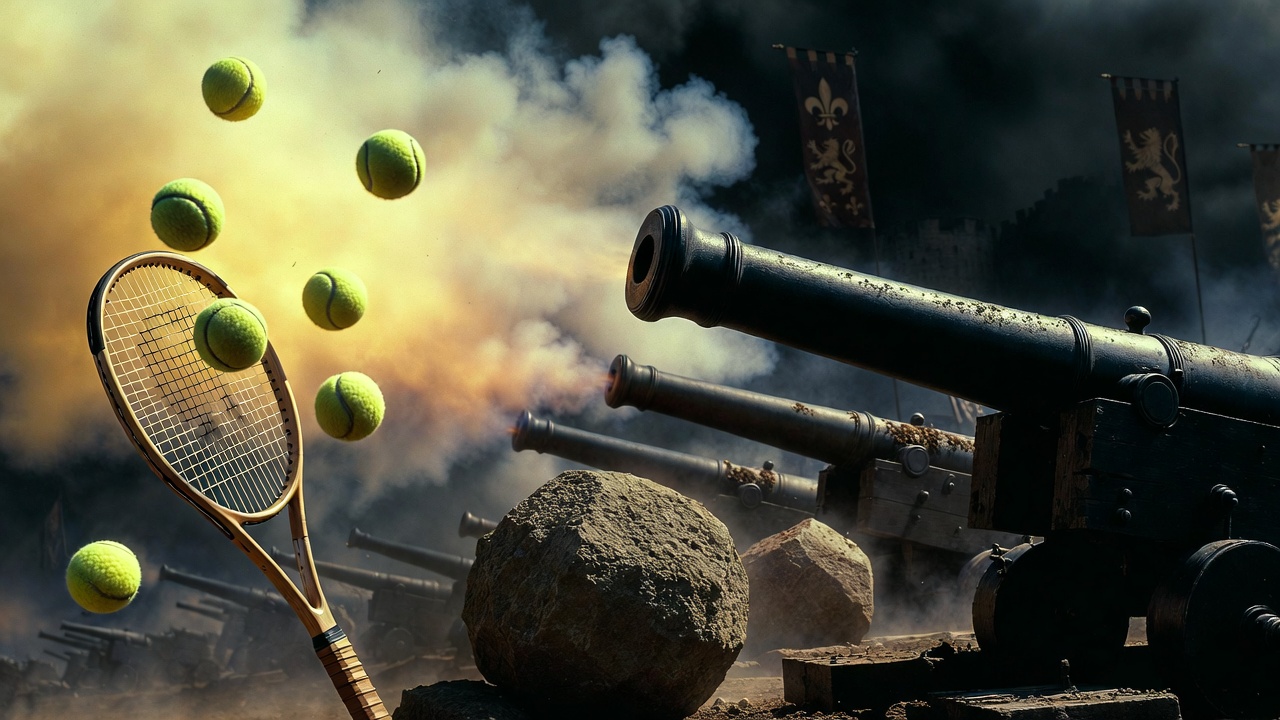 Symbolism of tennis balls to gunstones in Shakespeare’s Henry V war themes