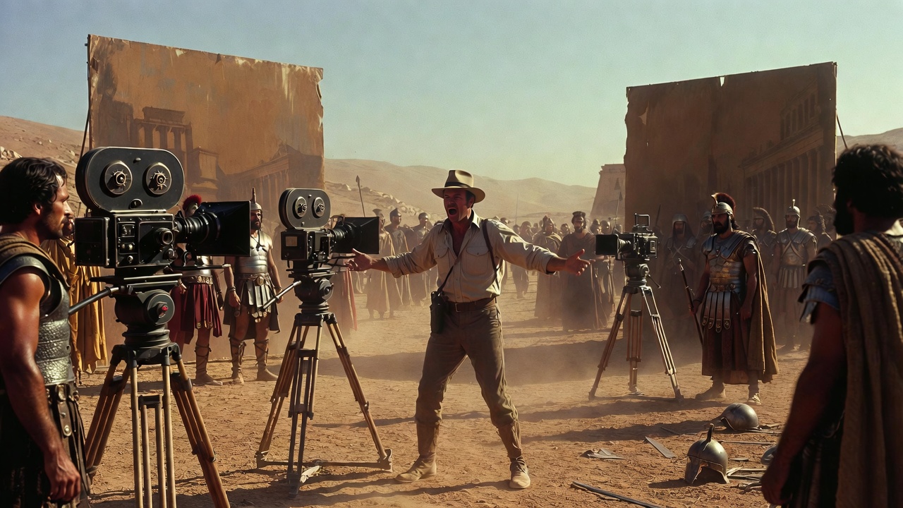 Antony and Cleopatra movie 1972 film set Spain Charlton Heston directing passion project