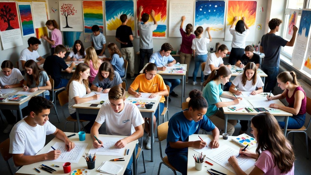 Student visual metaphor activity for teaching Shakespeare sonnets lesson plans