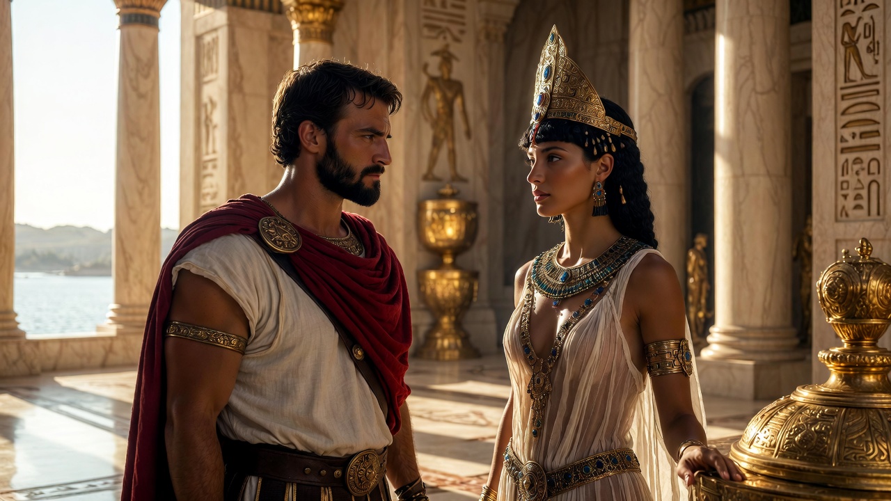 Shakespeare Antony and Cleopatra historical meeting of Mark Antony and Cleopatra VII in Alexandria