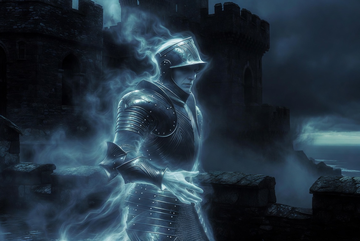 Ghost of King Hamlet appearing on Elsinore battlements in Shakespeare’s Hamlet symbolism analysis