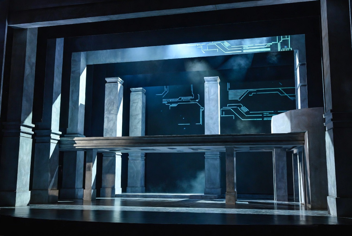 Kenny Leon 2025 Othello Broadway revival minimalist modern military stage set design