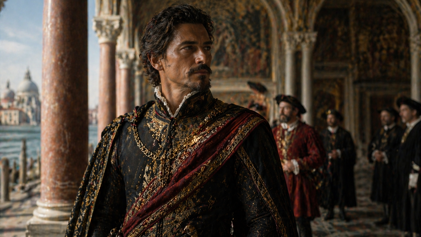 Cassio character Othello 1995 honorable officer Venetian setting