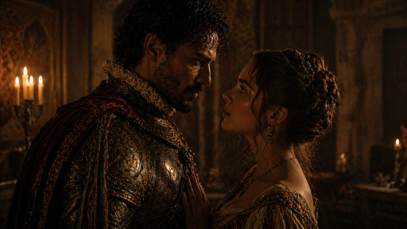 Othello and Desdemona relationship emotional scene Shakespeare adaptation