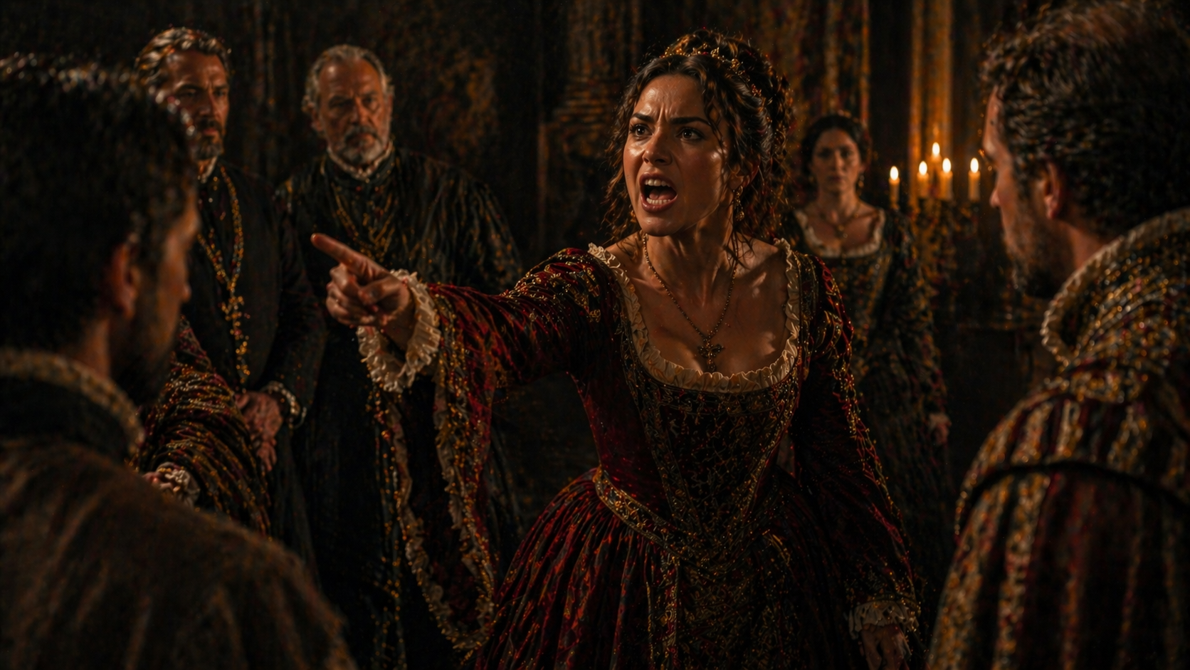 Emilia Othello 1995 strong female character dramatic confrontation