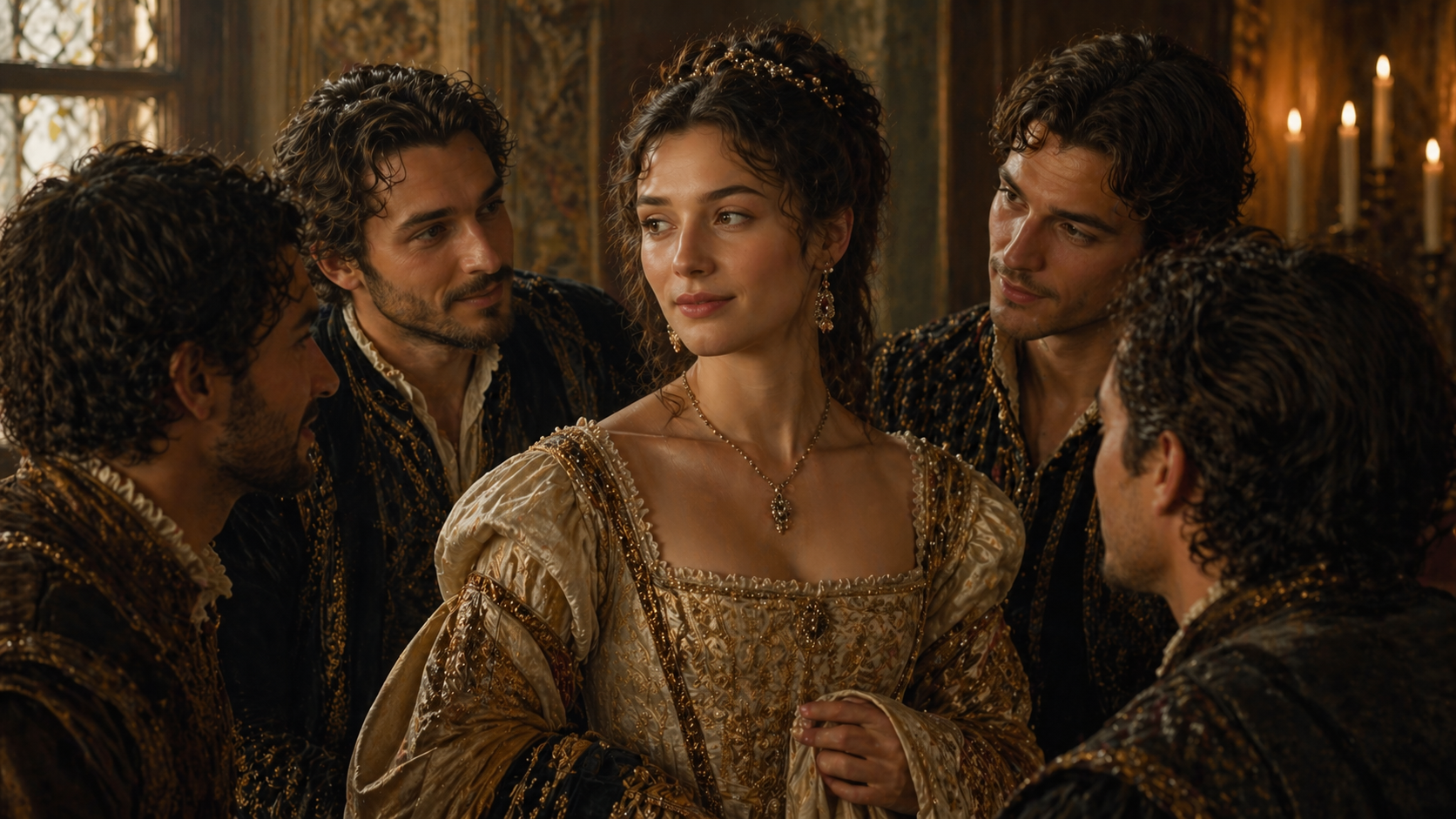 Bianca character depiction showing graceful woman with hidden intelligence